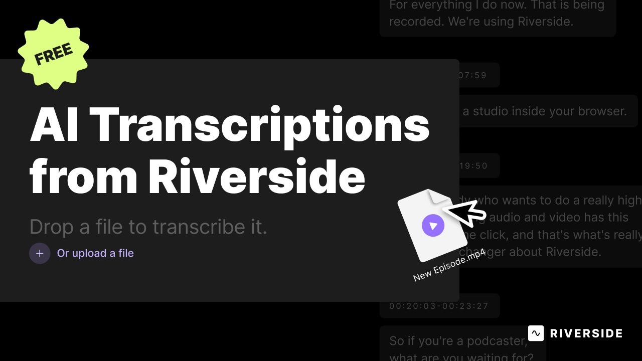 Riverside Audio & Video Transcription - Video Overview