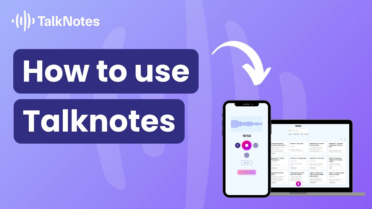 TalkNotes - Video Overview