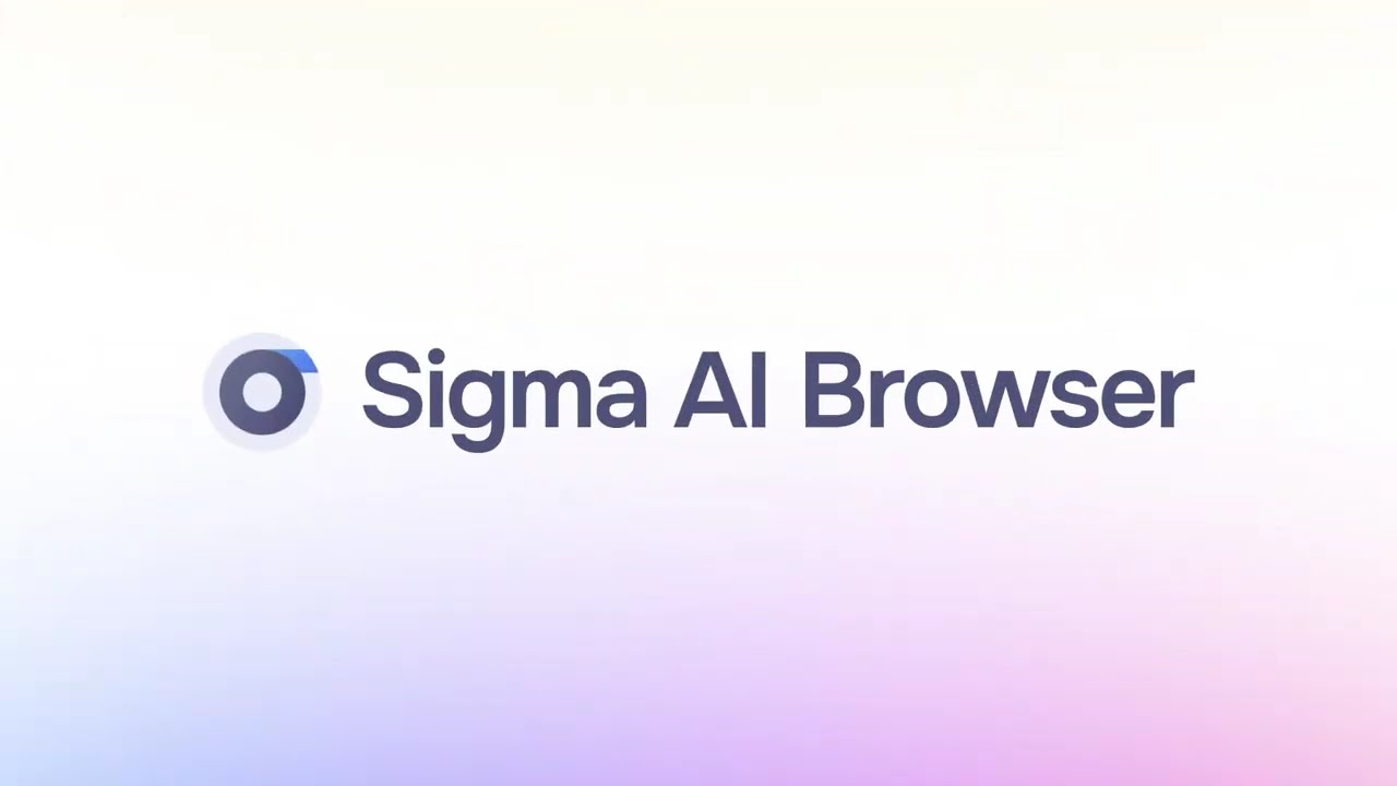 Sigma AI Browser - Video Overview