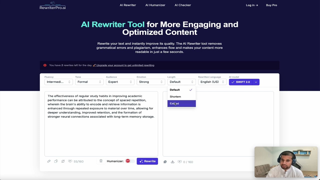 RewriterPro AI - Video Overview