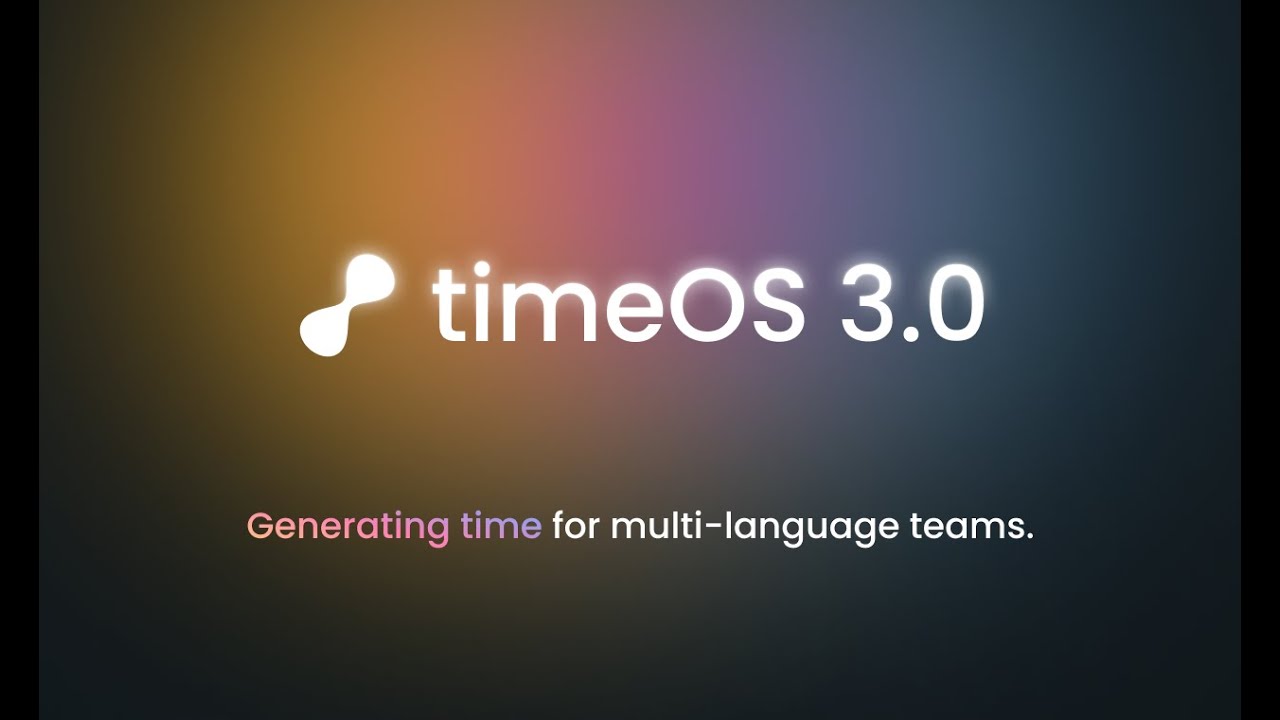 timeOS - Video Overview