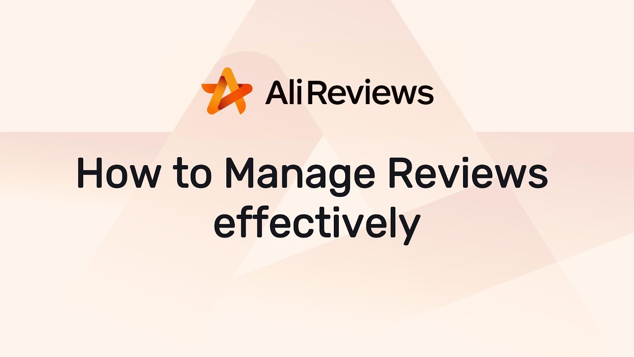 Ali Reviews - Video Overview