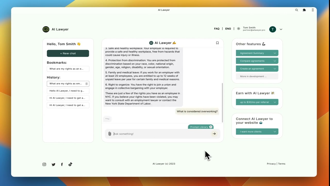 AI Lawyer - Video Overview