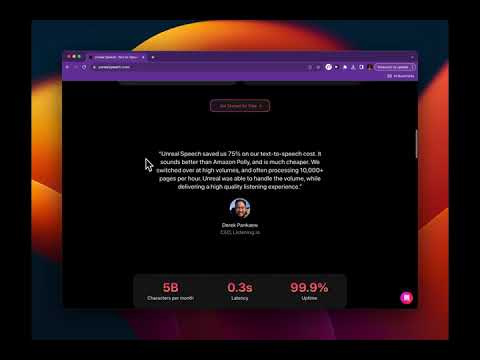 Unreal Speech - Video Overview
