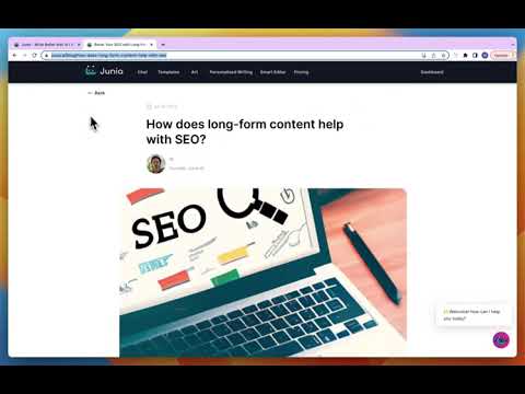 Junia AI - Video Overview
