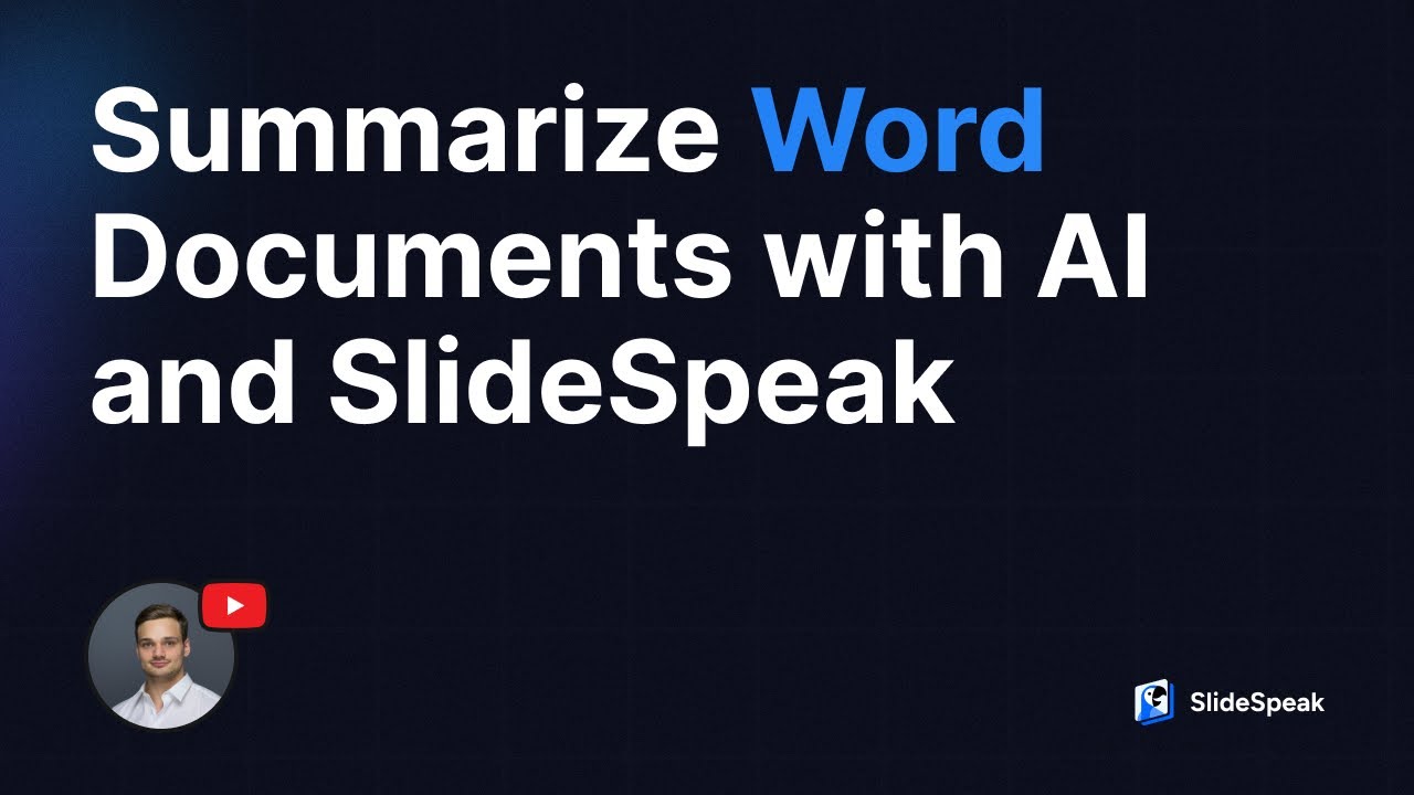 SlideSpeak - Video Overview