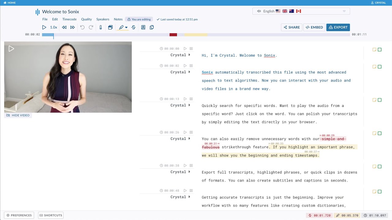 Sonix - Video Overview