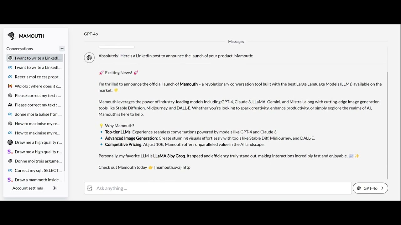 Mammouth - Video Overview