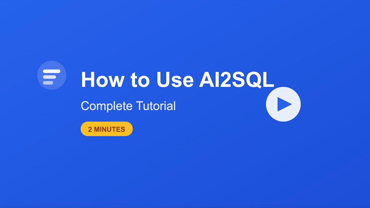 AI2SQL - Video Overview