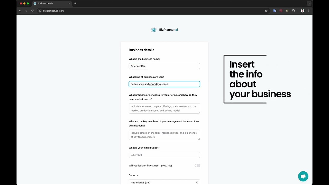 BizPlanner AI - Video Overview