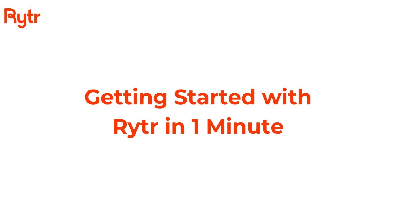 Rytr - Video Overview