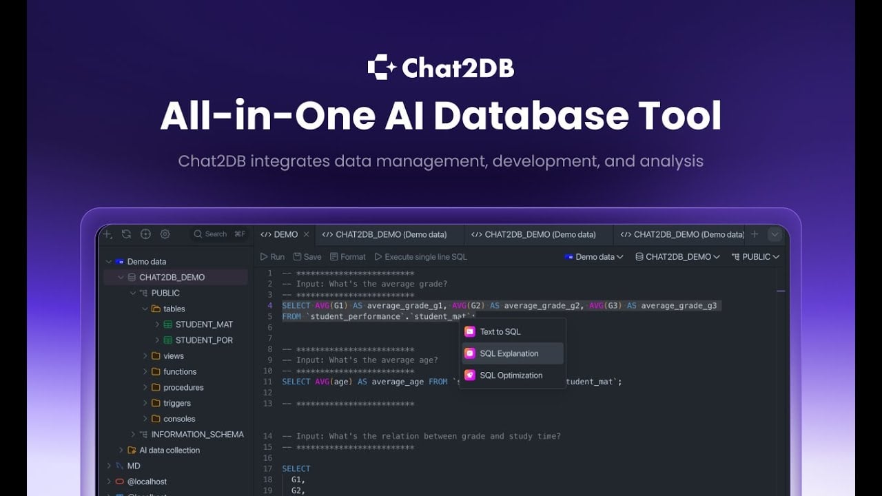 Chat2DB - Video Overview