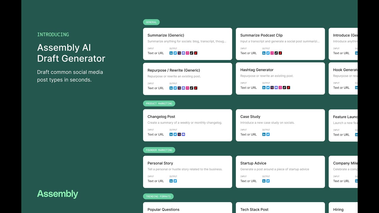 Assembly - Video Overview