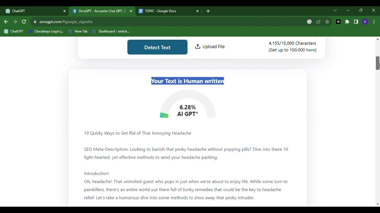 ZeroGPT - Video Overview