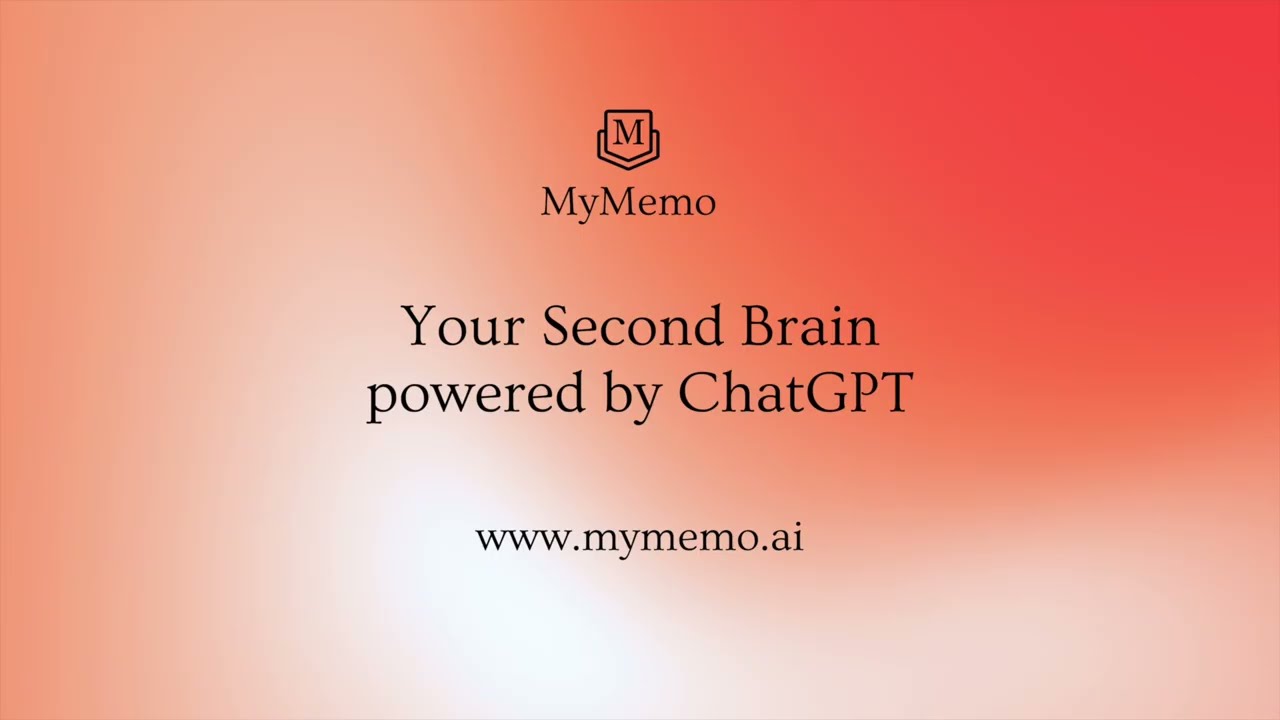 MyMemo - Video Overview