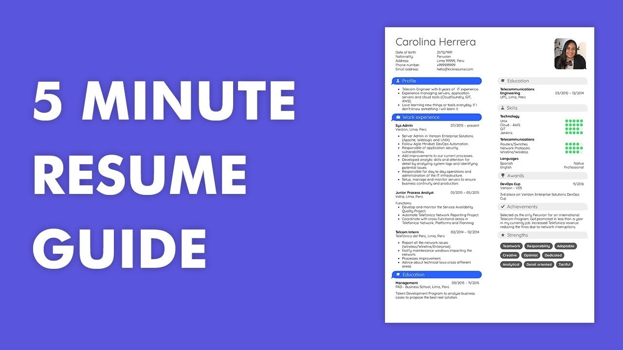 Kickresume - Video Overview