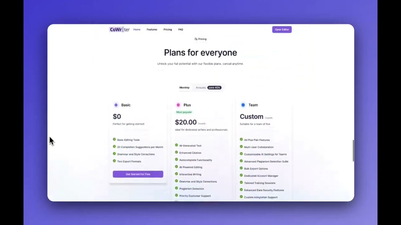 CoWriter - Video Overview