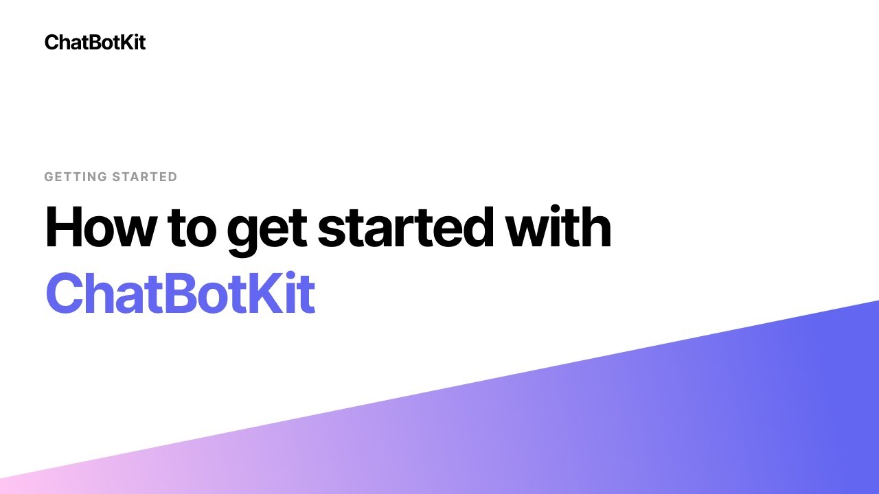 ChatBotKit - Video Overview