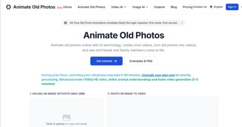 Animate Old Photos