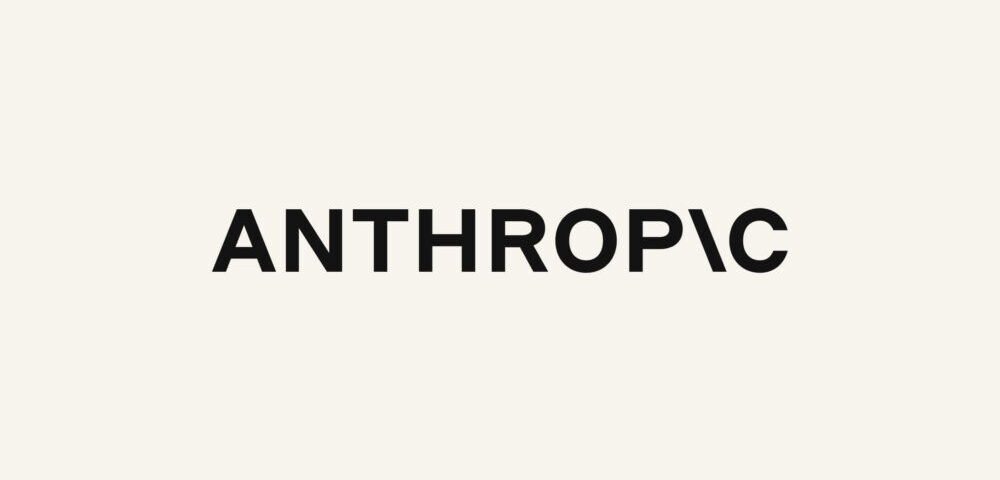 Article Image - Best AI Tools The word ANTHROPIC in bold black letters on a pale beige background.