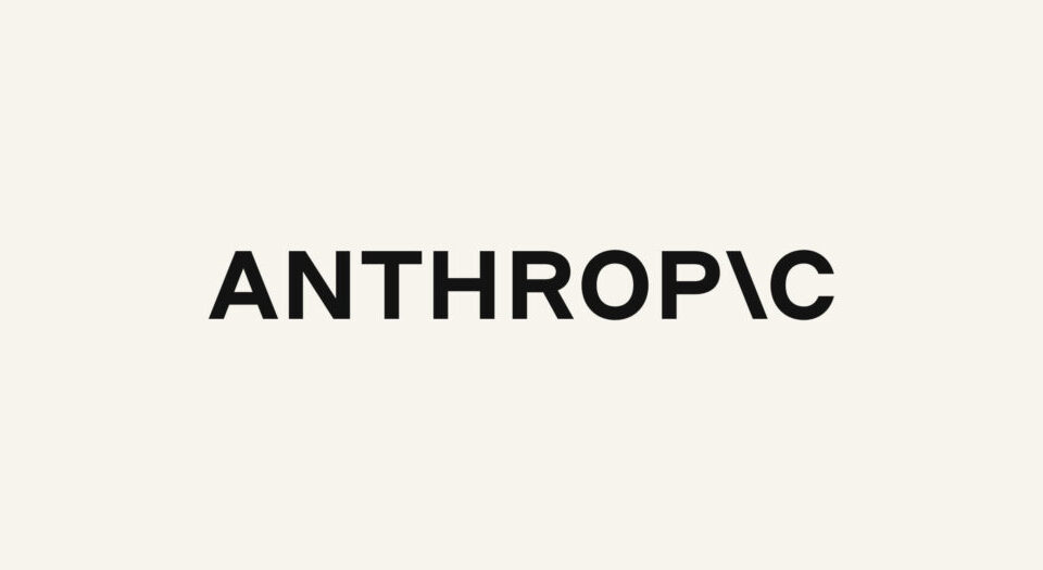 Article Image - Best AI Tools The word ANTHROPIC in bold black letters on a pale beige background.