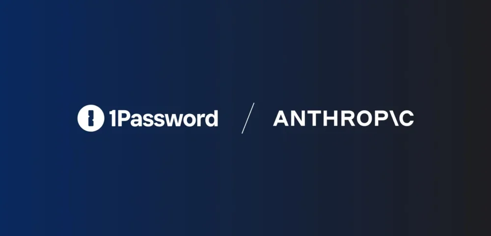 Article Image - Best AI Tools 1Password and Anthropic logos side by side, suggesting a partnership.