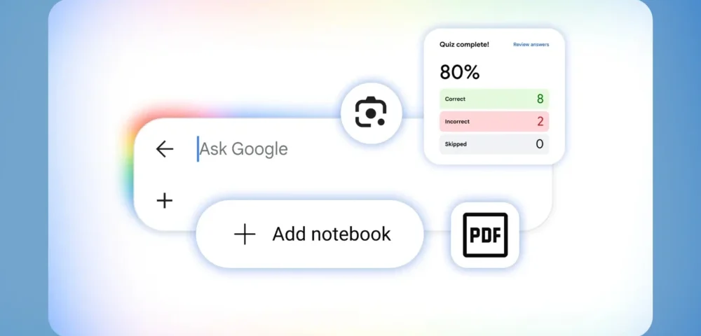 Google Search is getting a Gemini-powered notebook, 3D visuals, and a lot more