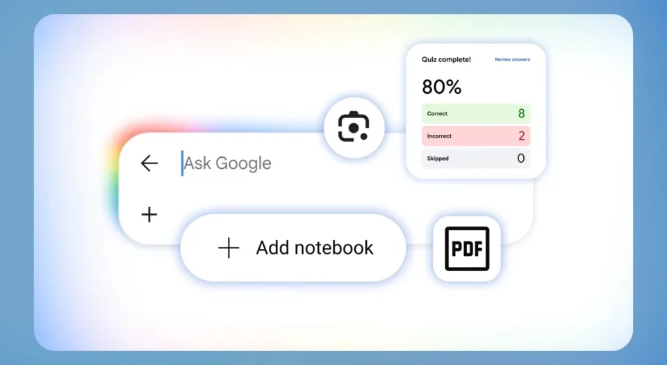 Google Search is getting a Gemini-powered notebook, 3D visuals, and a lot more