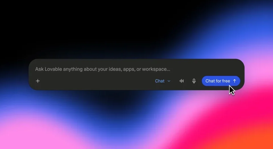 Lovable opens up free chat: build smarter before you write a single line of code