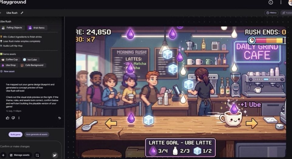 Google’s Playground lets anyone build games with text prompts